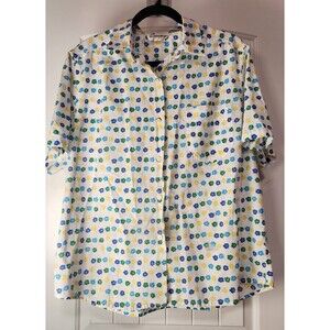 BAXTER & WELLS Floral Button Down Shirt Womens Large